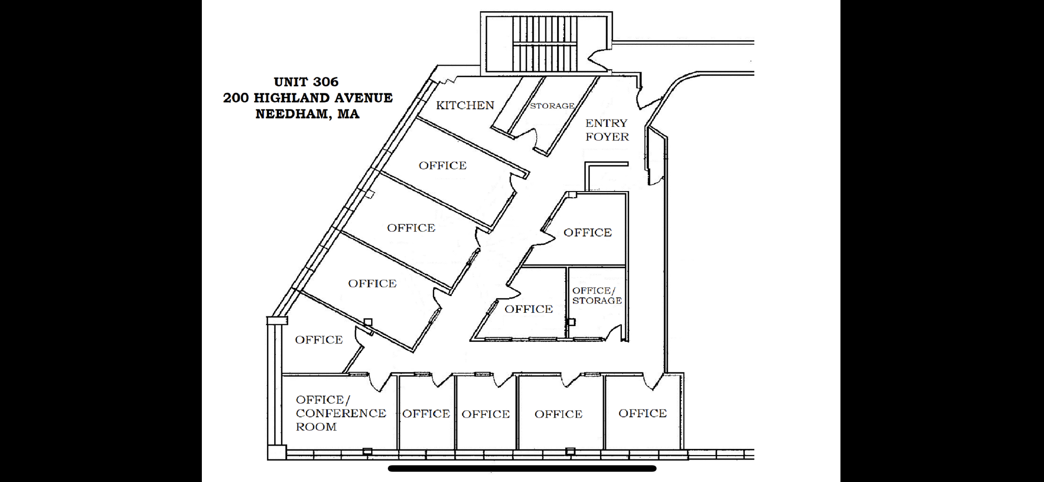 200 Highland Ave, Needham, MA à louer Plan d’étage– Image 1 sur 1