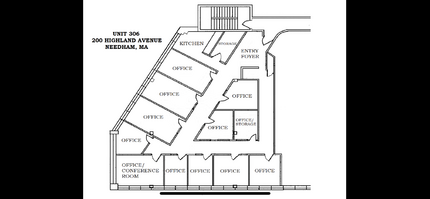 200 Highland Ave, Needham, MA à louer Plan d’étage– Image 1 sur 1