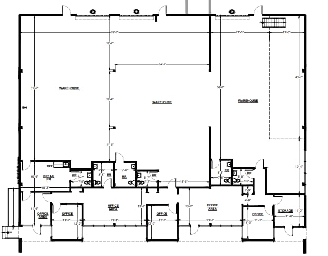 9560 Chesapeake Dr, San Diego, CA à louer Plan d’étage– Image 1 sur 1