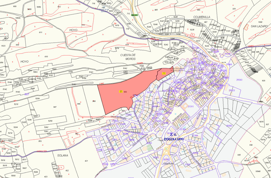 Terrain dans Cogolludo, Guadalajara à vendre - Plan cadastral – Image 2 sur 2
