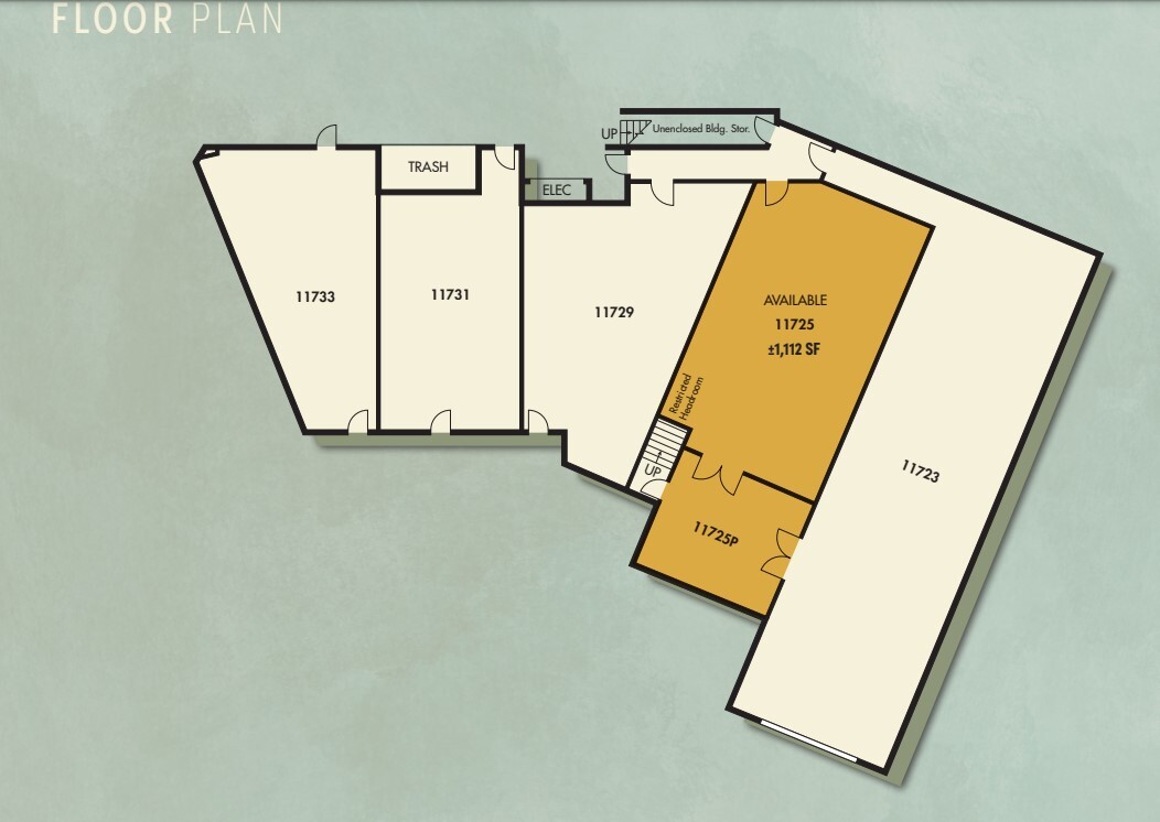 11723-11733 Barrington Ct, Los Angeles, CA à louer Plan d’étage– Image 1 sur 1