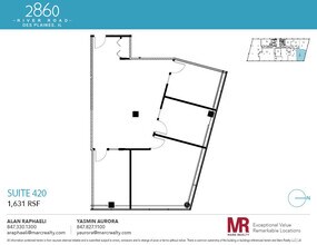 2860 S River Rd, Des Plaines, IL à louer Plan d’étage– Image 1 sur 1