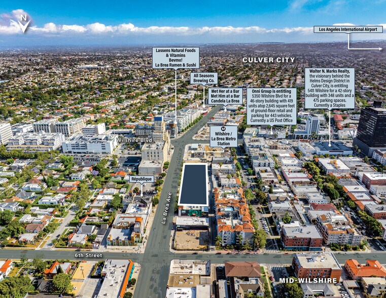 623-665 S La Brea, Los Angeles, CA à vendre - Aérien – Image 2 sur 10