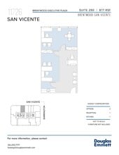 11726 San Vicente Blvd, Los Angeles, CA à louer Plan d’étage– Image 1 sur 1