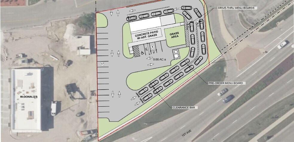 Collins Rd NE Rd, Cedar Rapids, IA à louer - Plan de site – Image 3 sur 4