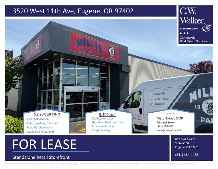 3520 W 11th Ave, Eugene, OR à louer - Photo de l’immeuble – Image 1 sur 4