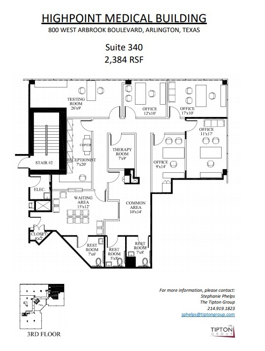 800 W Arbrook Blvd, Arlington, TX à louer Plan d’étage– Image 1 sur 1