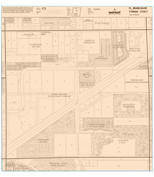 16195 SW 320th St, Homestead, FL à vendre - Plan cadastral – Image 1 sur 1