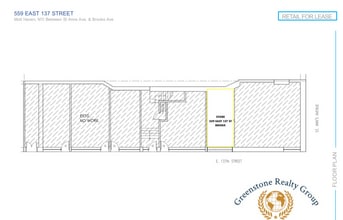 557 E 137th St, Bronx, NY à louer Plan d’étage– Image 1 sur 1
