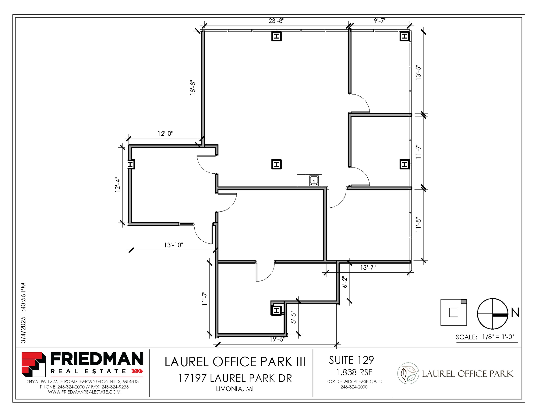 17197 N Laurel Park Dr, Livonia, MI à louer Plan d’étage– Image 1 sur 2