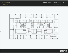 6922 Hollywood Blvd, Los Angeles, CA à louer Plan d’étage– Image 1 sur 1