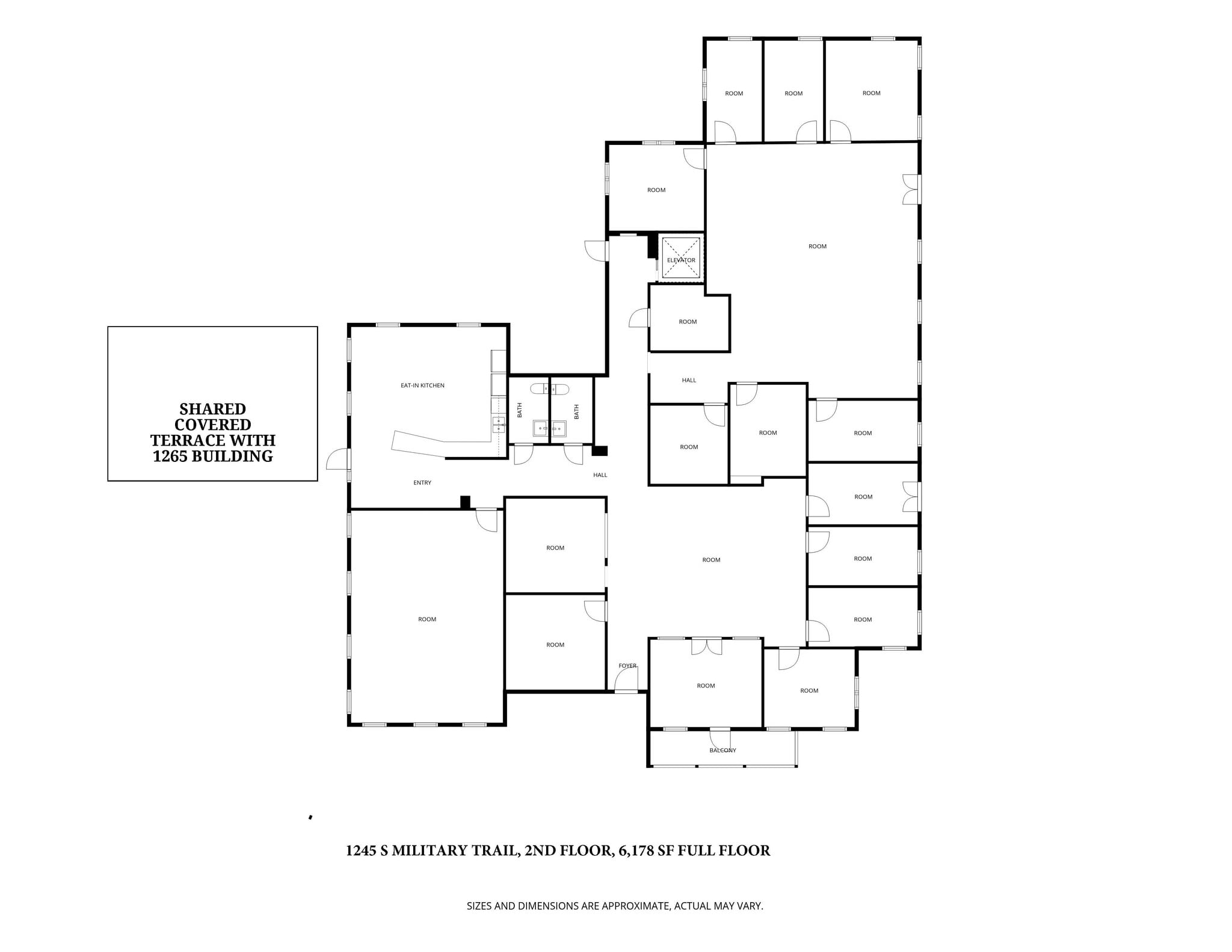 1245 S Military Trl, Deerfield Beach, FL à louer Plan d’étage– Image 1 sur 2