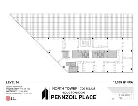 700 Milam St, Houston, TX à louer Plan d’étage– Image 1 sur 1