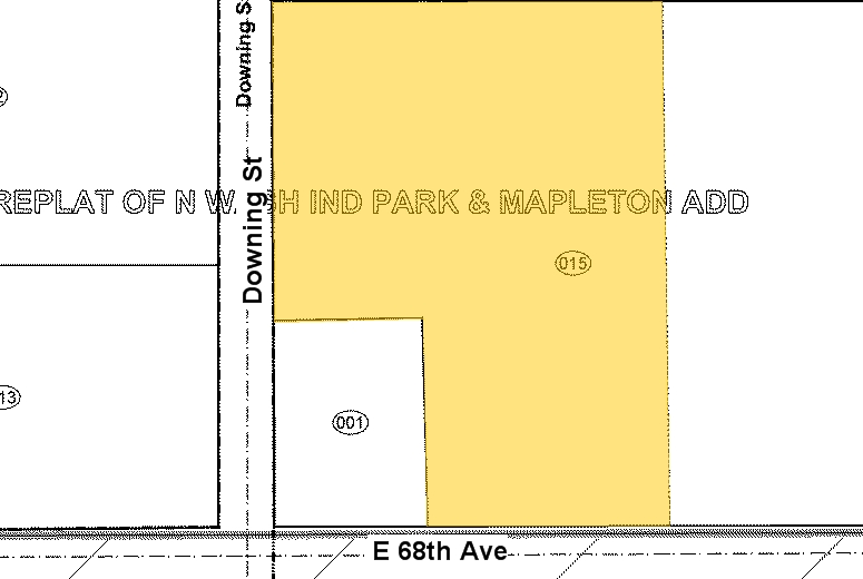 1247 E 68th Ave, Denver, CO à louer - Plan cadastral – Image 3 sur 7