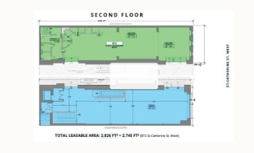966 Rue Sainte-Catherine O, Montréal, QC à louer Plan d’étage– Image 1 sur 1