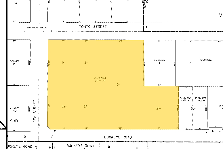 1008 E Buckeye Rd, Phoenix, AZ à louer - Plan cadastral – Image 2 sur 13