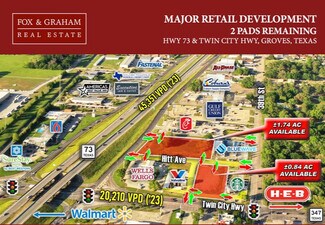 Plus de détails pour Highway 73, Groves, TX - Terrain à louer