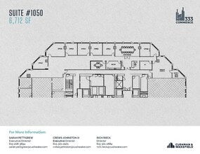 333 Commerce St, Nashville, TN à louer Plan d’étage– Image 1 sur 1