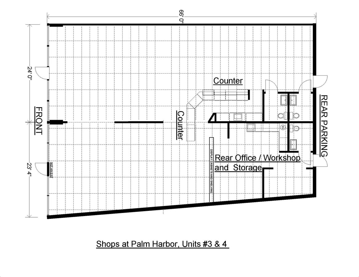 Shops at Palm Harbor  Units 3 & 4, Palm Coast, FL 32137 - Lot 3 & 4 -  - Plan d’étage - Image 1 of 4