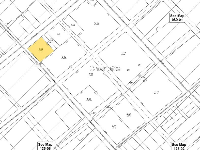 316-324 S Tryon St, Charlotte, NC à louer - Plan cadastral – Image 2 sur 9