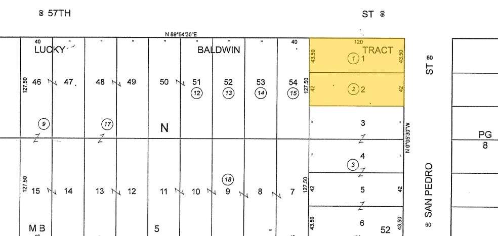 5701-5709 S San Pedro St, Los Angeles, CA à louer - Plan cadastral – Image 3 sur 34
