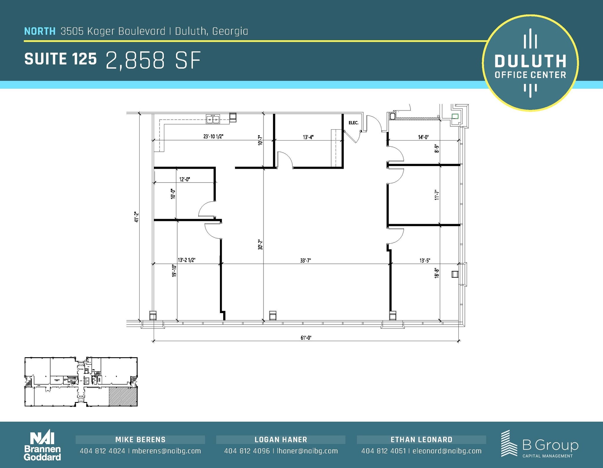 3505 Koger Blvd, Duluth, GA à louer Plan d’étage– Image 1 sur 1