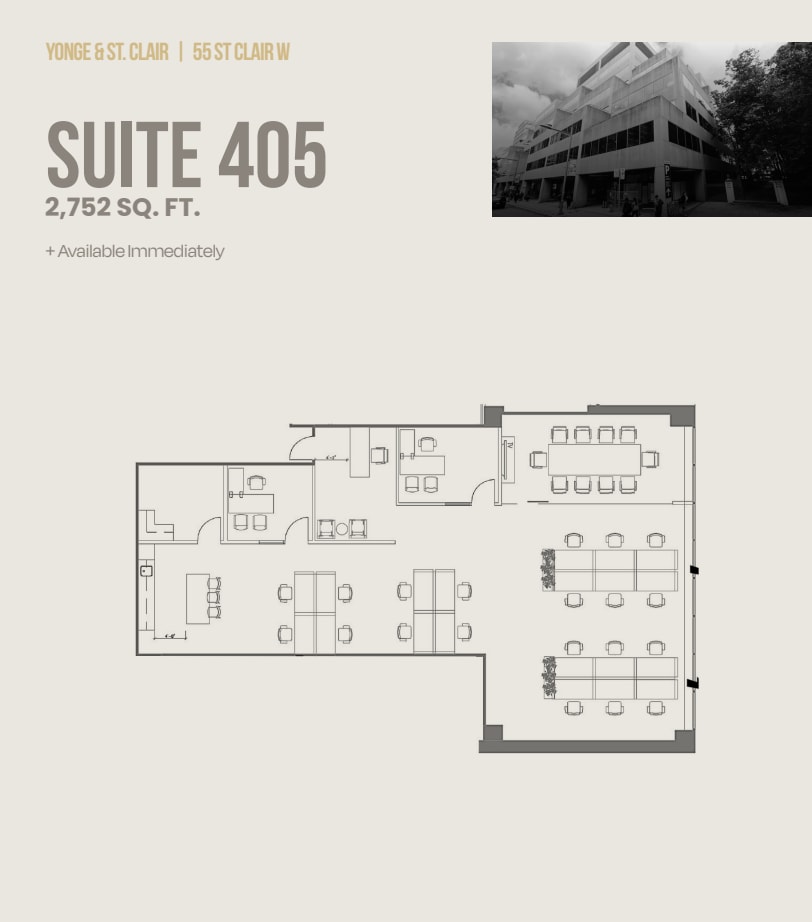 55 St Clair Ave W, Toronto, ON à louer Plan d’étage– Image 1 sur 1