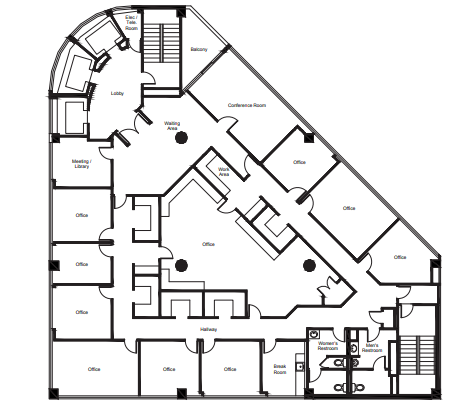 888 W 6th St, Los Angeles, CA à louer Plan d’étage– Image 1 sur 1
