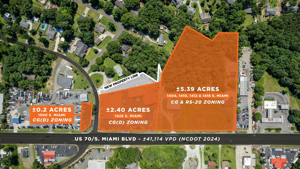 US-70 Land & Automotive Buildings portefeuille de 4 biens à vendre sur LoopNet.fr - Aérien – Image 3 sur 41