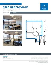 5500 Greenwood Plaza Blvd, Englewood, CO à louer Plan d’étage– Image 2 sur 3