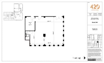 420 Lincoln Rd, Miami Beach, FL à louer Plan de site– Image 2 sur 2