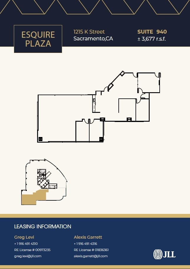 1213-1215 K St, Sacramento, CA à louer Plan d’étage– Image 1 sur 1