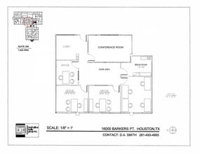 16000 Barkers Point Ln, Houston, TX à louer Plan d’étage– Image 1 sur 1