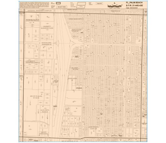 726 N L St, Lake Worth Beach, FL à vendre - Plan cadastral – Image 1 sur 6