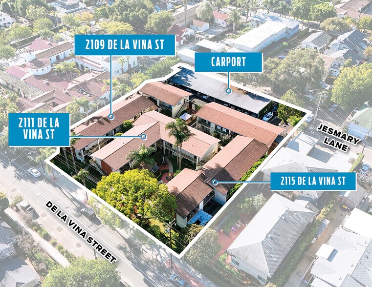 2111 De la Vina St, Santa Barbara, CA à vendre - Photo de l’immeuble – Image 3 sur 9