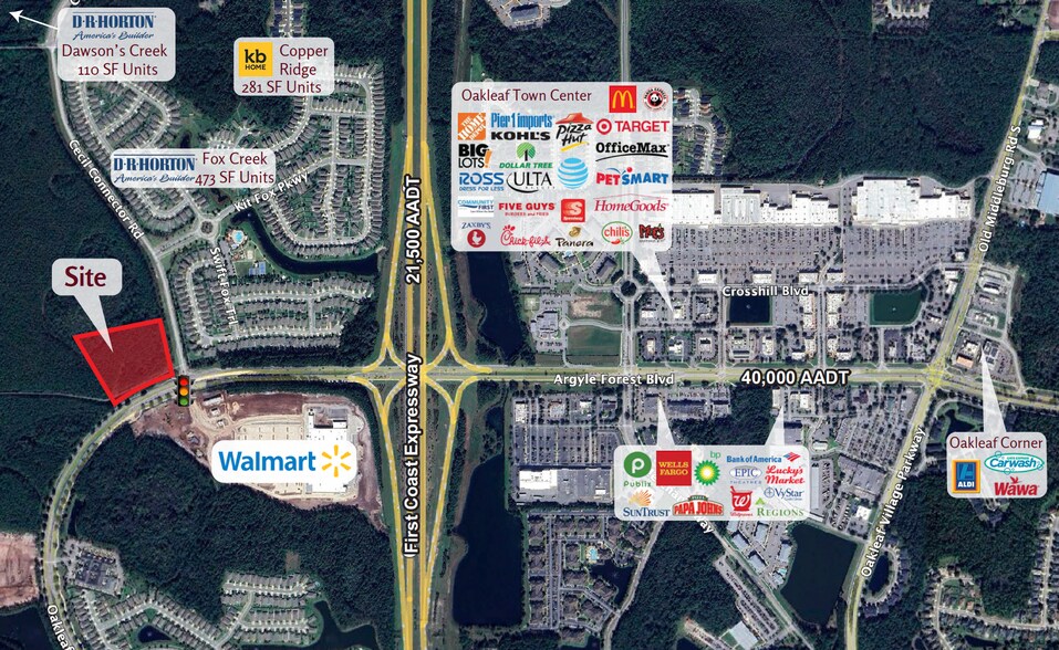 Oakleaf Plantation Pkwy, Jacksonville, FL à vendre - Photo principale – Image 1 sur 3