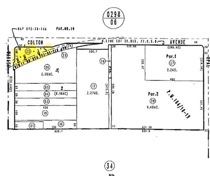 1700 E Colton Ave, Redlands, CA à vendre - Plan cadastral – Image 3 sur 6