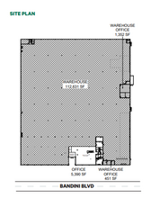 4505 Bandini Blvd, Vernon, CA à louer Plan de site– Image 2 sur 2