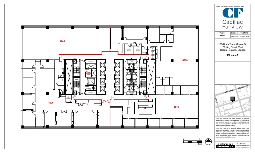 77 King St W, Toronto, ON à louer Plan d’étage– Image 1 sur 1
