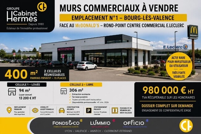 Plus de détails pour 609 Allée Des Sapins, Bourg-lès-Valence - Local commercial à vendre