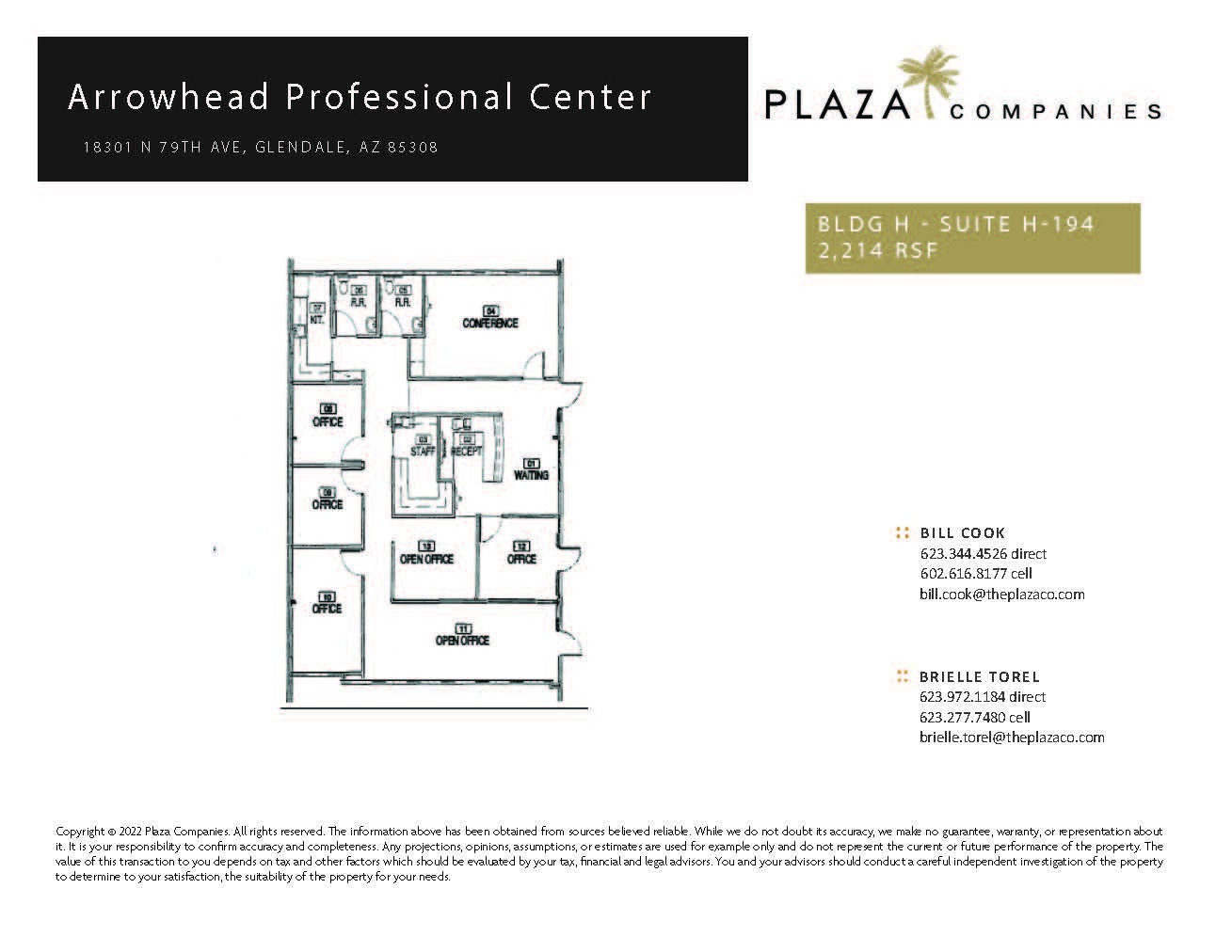 18301 N 79th Ave, Glendale, AZ à louer Plan d’étage– Image 1 sur 1