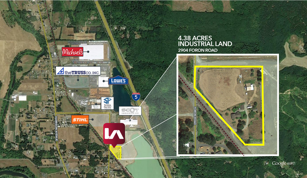 2904 Foron Rd, Centralia, WA à vendre - Aérien – Image 1 sur 3