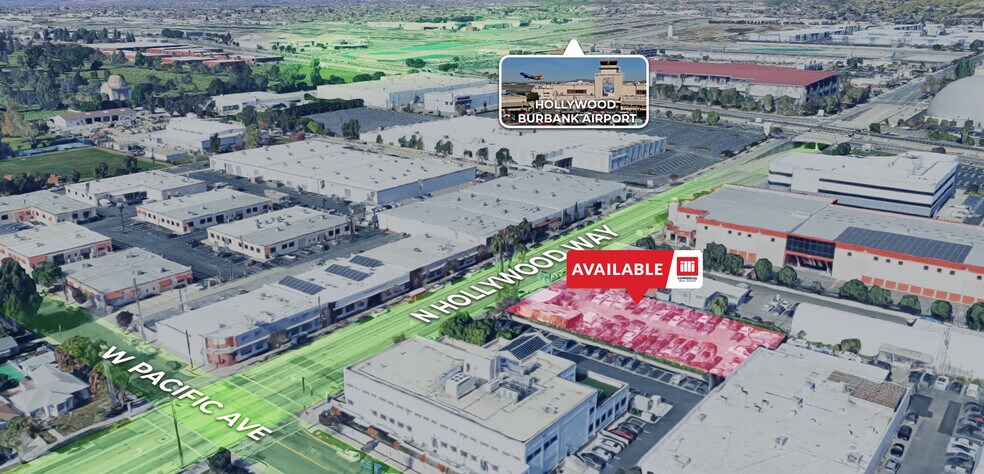 2220 N Hollywood Way, Burbank, CA à vendre - Aérien – Image 2 sur 5