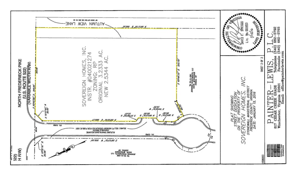 N Frederick Pike, Winchester, VA à vendre - Plan cadastral – Image 3 sur 4