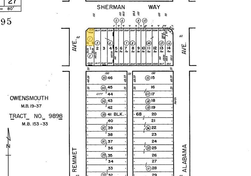21530 Sherman Way, Canoga Park, CA à louer - Plan cadastral – Image 2 sur 2