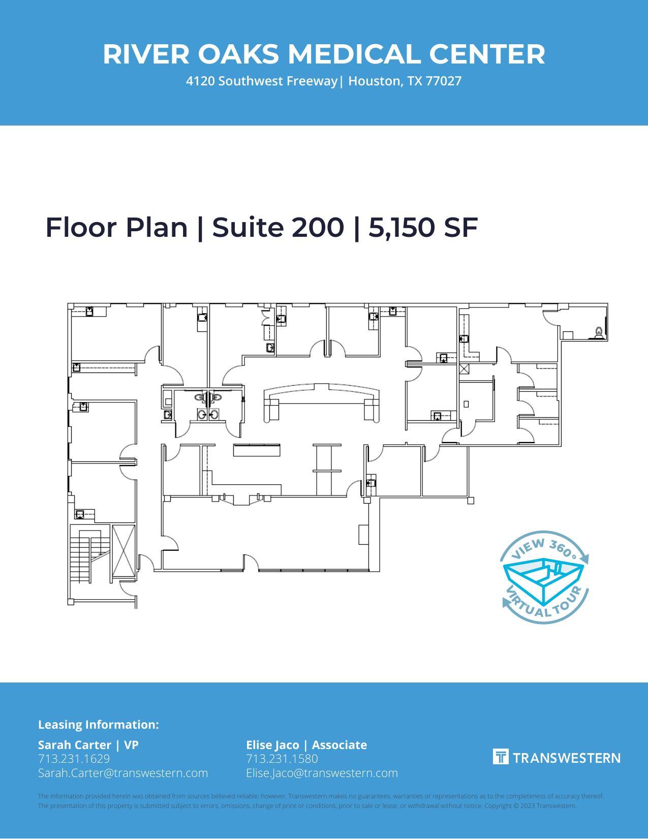 4120 Southwest Fwy, Houston, TX à louer Plan d’étage– Image 1 sur 1