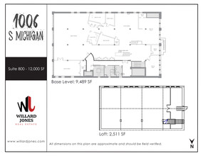 1006 S Michigan Ave, Chicago, IL à louer Plan d’étage– Image 1 sur 10