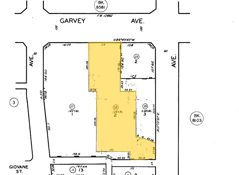 9920 Garvey Ave, El Monte, CA à louer - Plan cadastral – Image 2 sur 2