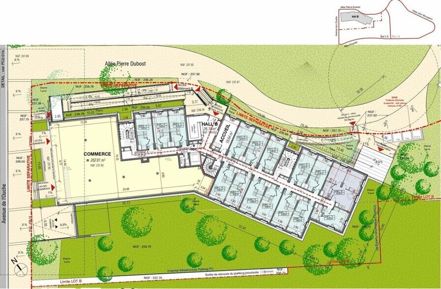 Local commercial dans Dijon à louer - Plan de site – Image 3 sur 3