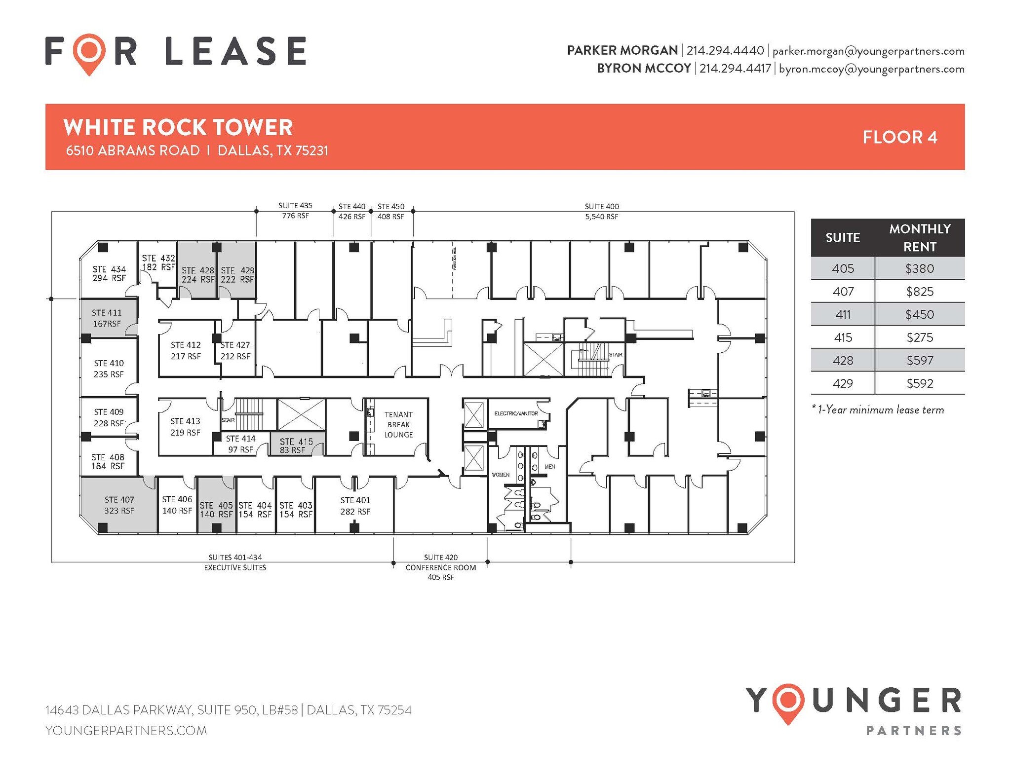 6510 Abrams Rd, Dallas, TX à louer Plan d’étage– Image 1 sur 1